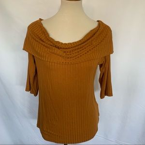 Off Shoulder top Dark Yellow 1XL